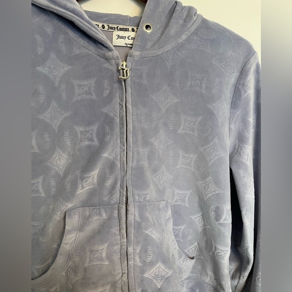 Juicy Couture Lavender Patterned tracksuit vest size medium - Picture 5 of 8